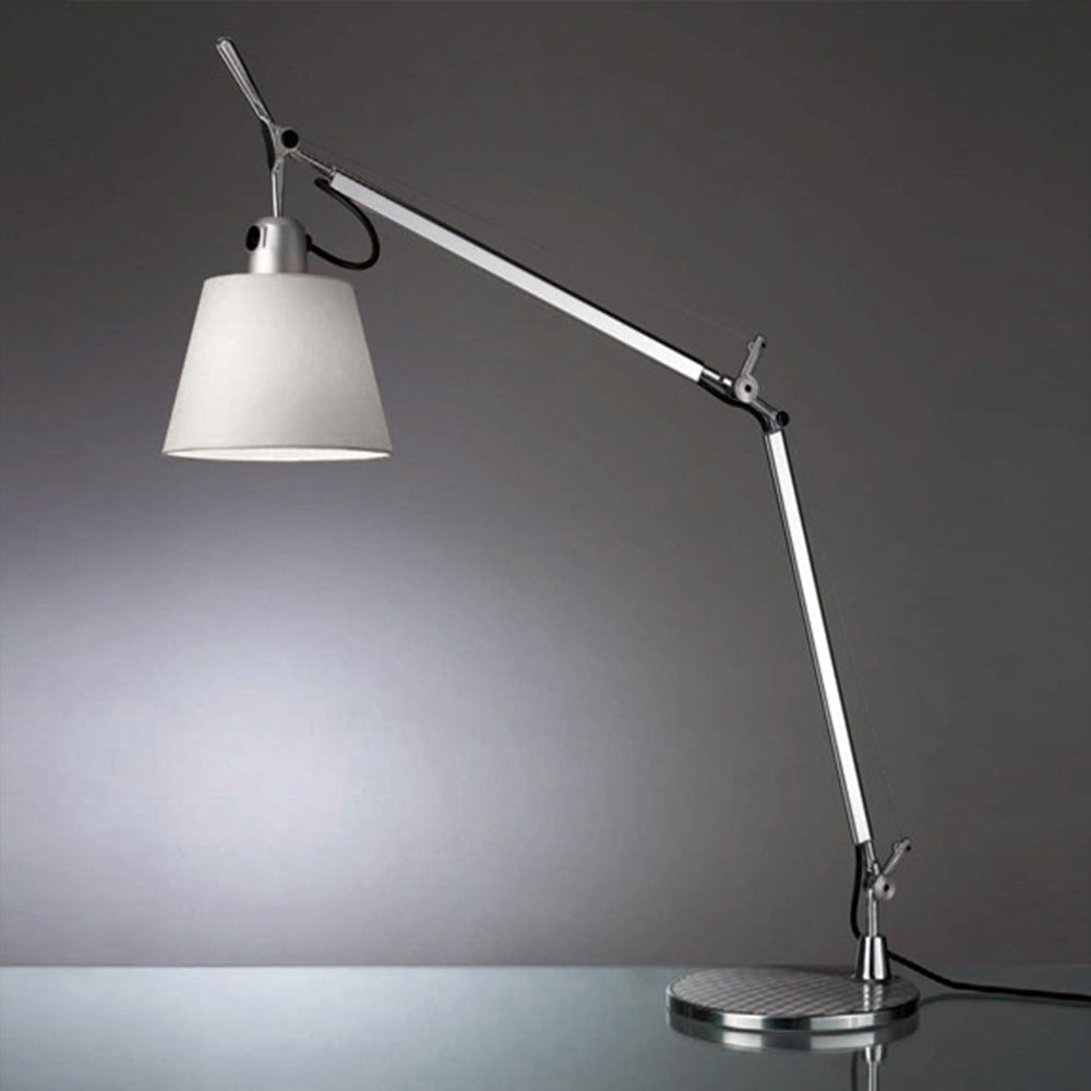 TOLOMEO WITH SHADE MAX 75W E26 ALUM/FIBER W/BASE