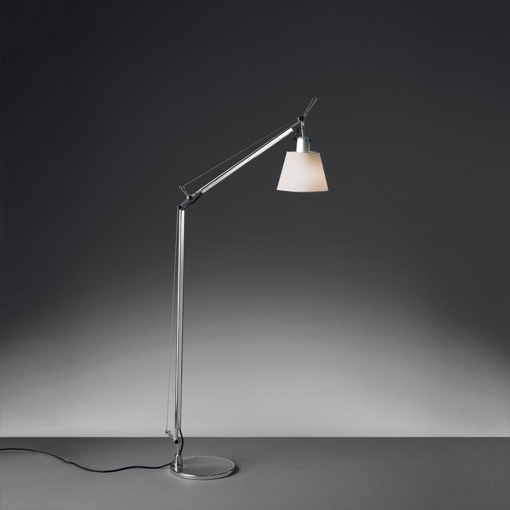 TOLOMEO READING W/SHADE MAX 75W E26 ALUM PARCHMENT W/BASE