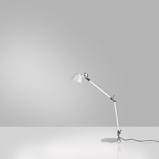 TOLOMEO MINI MAX 100W E26 WHITE W/BASE ALUM