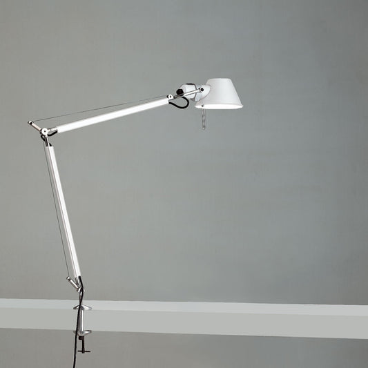TOLOMEO CLASSIC MAX 100W E26 WHITE W/CLAMP ALUM