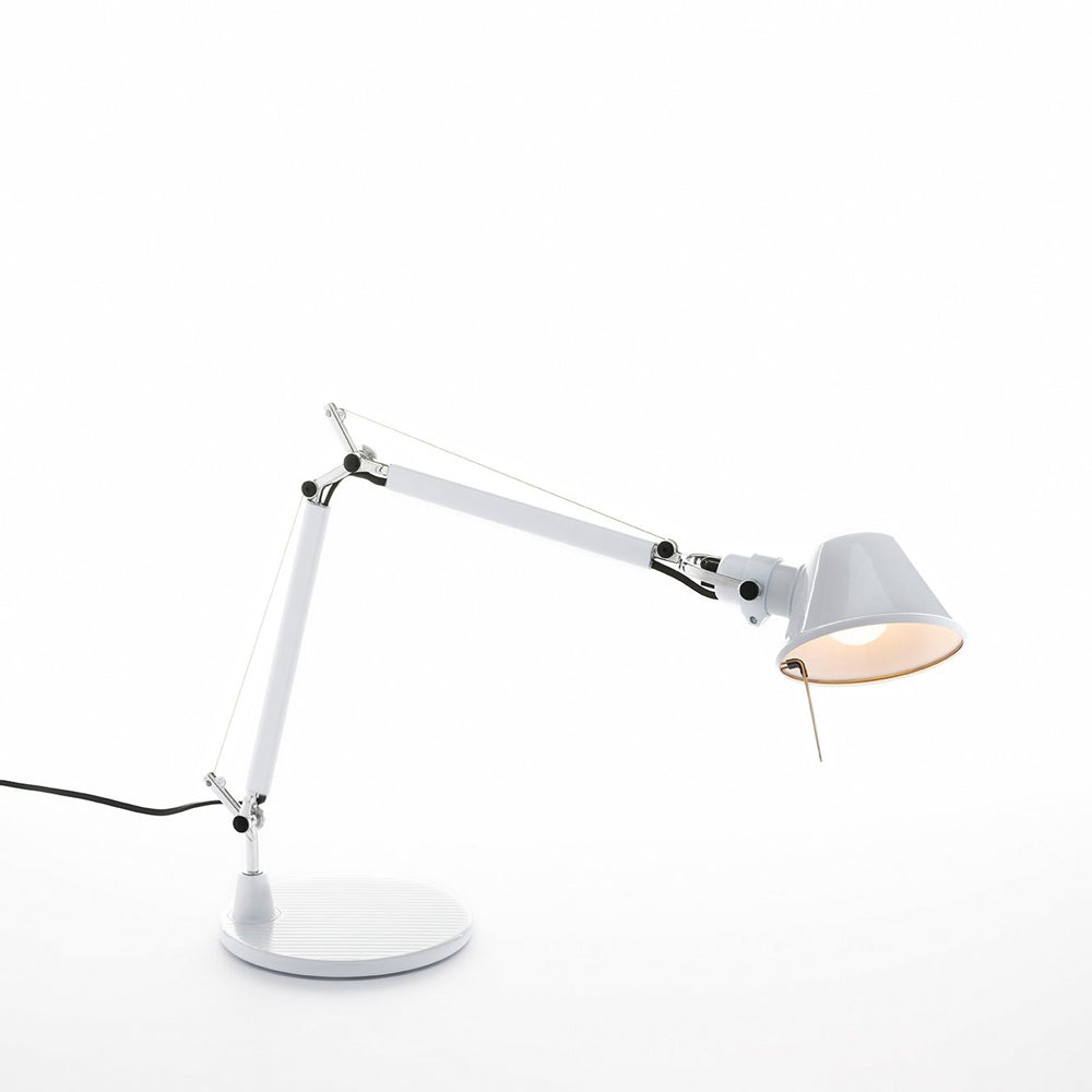 TOLOMEO MICRO MAX 60W E12 GLOSSY WHITE W/BASE