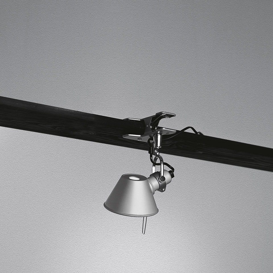 TOLOMEO MICRO CLIP SPOT LED 8W 3K MP-MV ALUM