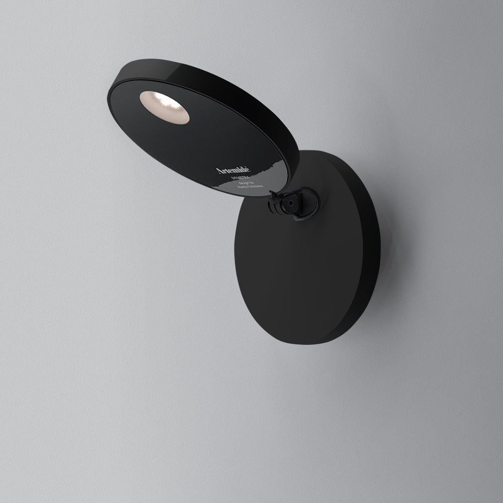 DEMETRA WALL SPOT LED 9.2W 27K MATTE BLACK W/SWITCH