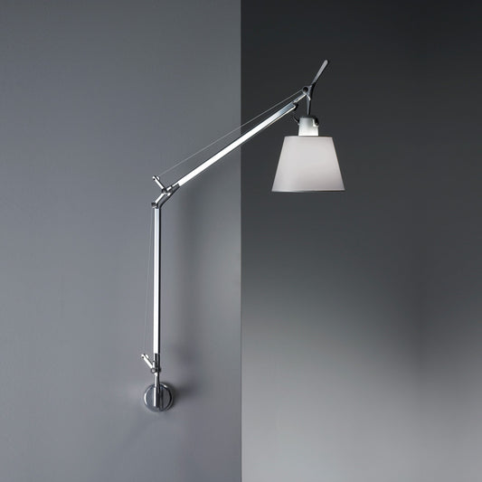 TOLOMEO W/SHADE(FIBER) MAX 75W E26 W/J BRACKET(ALU)
