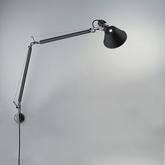 TOLOMEO CLASSIC MAX 100W E26 BLACK W/S BRACKET(ALU)