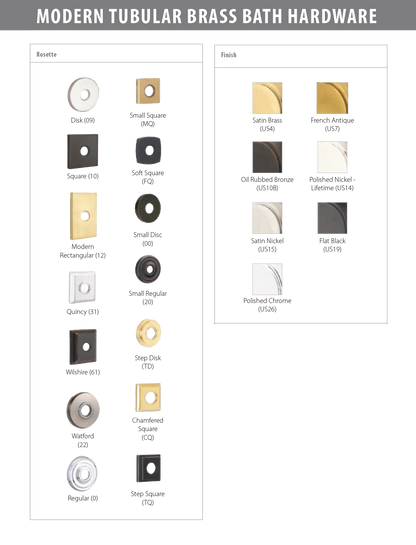 Modern Tubular Brass Paper Holder – Pivoting Double Post