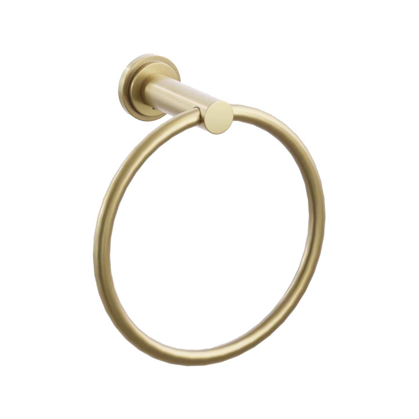 Modern Tubular Brass Towel Ring