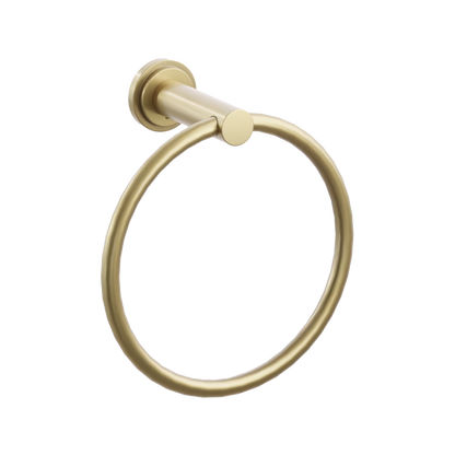 Modern Tubular Brass Towel Ring