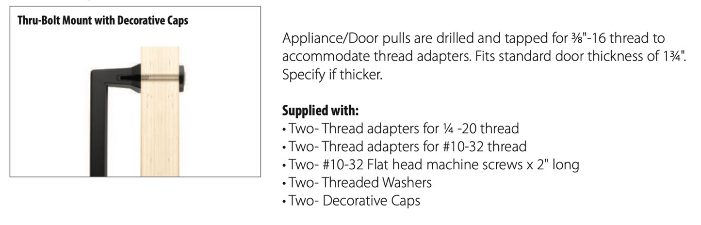 Industrial Modern Jasper Appliance Pull, 18"