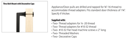 Industrial Modern Jasper Appliance Pull, 18"