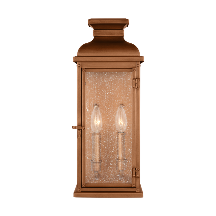 Lanterne murale moyenne à fronton