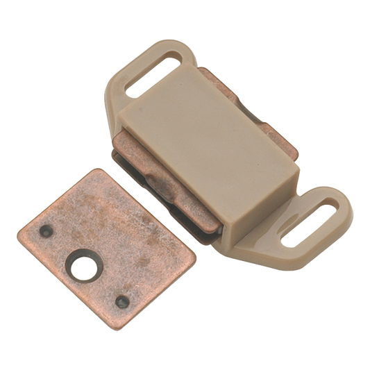 Facette Collection Knob 1-3/8 Inch Diameter Satin Brass Finish