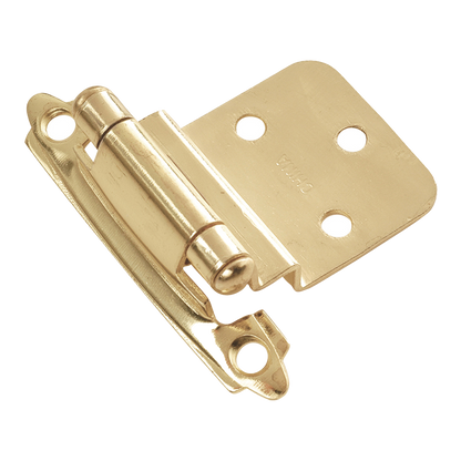 Facette Collection Knob 1-3/8 Inch Diameter Satin Brass Finish