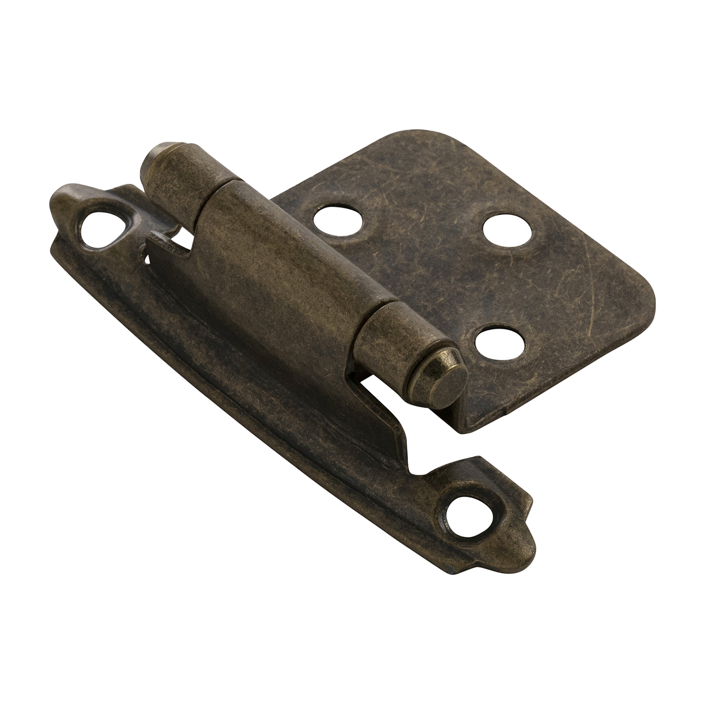 Facette Collection Knob 1-3/8 Inch Diameter Satin Brass Finish