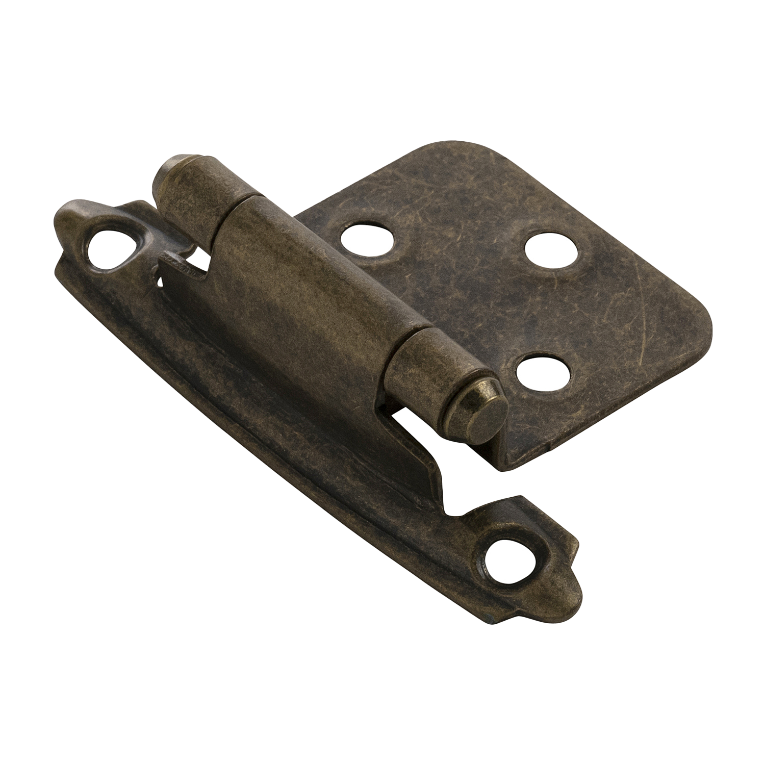 Facette Collection Knob 1-3/8 Inch Diameter Satin Brass Finish