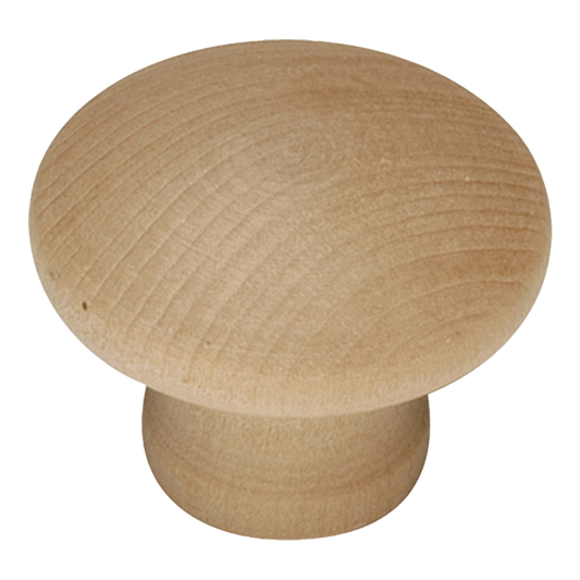 Facette Collection Knob 1-3/8 Inch Diameter Satin Brass Finish
