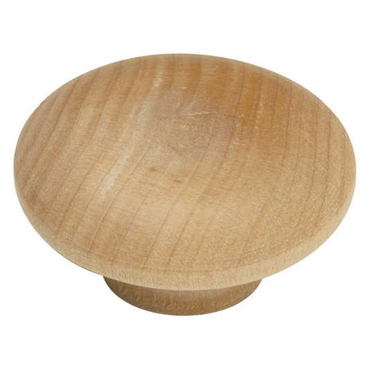 Facette Collection Knob 1-3/8 Inch Diameter Satin Brass Finish