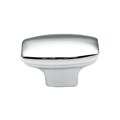 Facette Collection Knob 1-3/8 Inch Diameter Satin Brass Finish