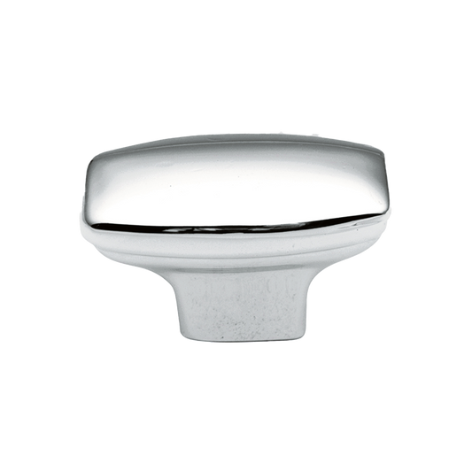 Facette Collection Knob 1-3/8 Inch Diameter Satin Brass Finish