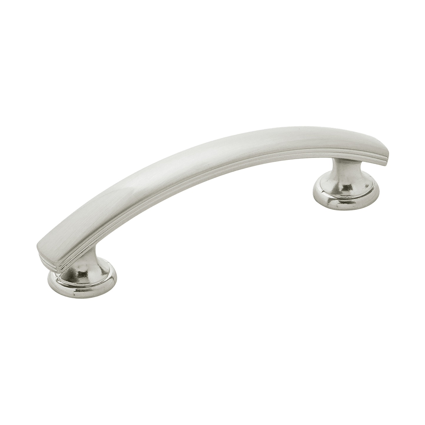 Facette Collection Knob 1-3/8 Inch Diameter Satin Brass Finish