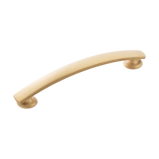 Facette Collection Knob 1-3/8 Inch Diameter Satin Brass Finish