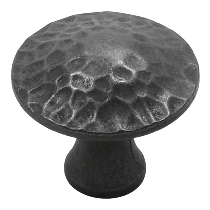 Facette Collection Knob 1-3/8 Inch Diameter Satin Brass Finish