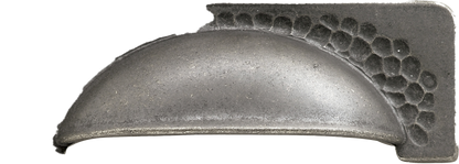 Facette Collection Knob 1-3/8 Inch Diameter Satin Brass Finish