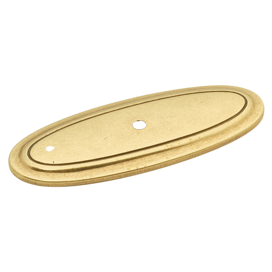 Facette Collection Knob 1-3/8 Inch Diameter Satin Brass Finish