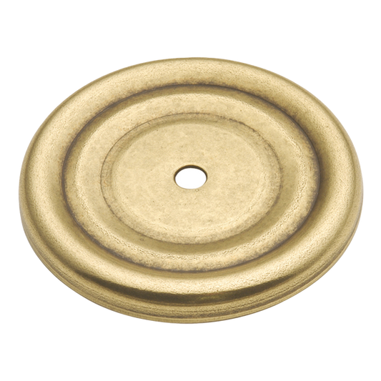 Facette Collection Knob 1-3/8 Inch Diameter Satin Brass Finish