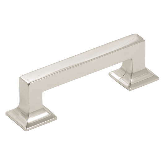 Facette Collection Knob 1-3/8 Inch Diameter Satin Brass Finish