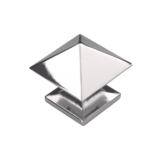 Facette Collection Knob 1-3/8 Inch Diameter Satin Brass Finish