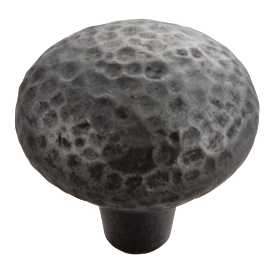 Facette Collection Knob 1-3/8 Inch Diameter Satin Brass Finish