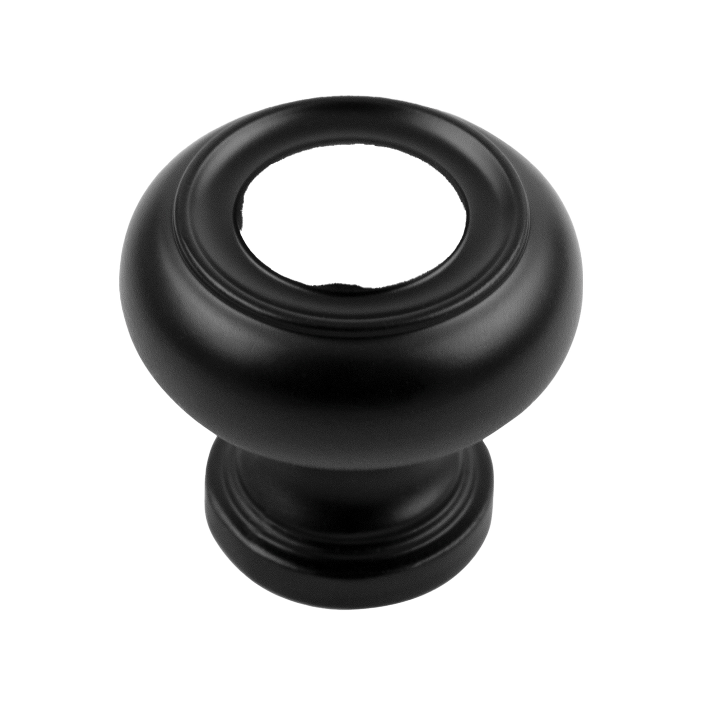 Facette Collection Knob 1-3/8 Inch Diameter Satin Brass Finish