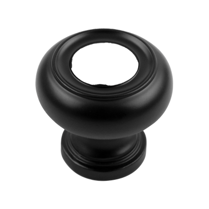 Facette Collection Knob 1-3/8 Inch Diameter Satin Brass Finish