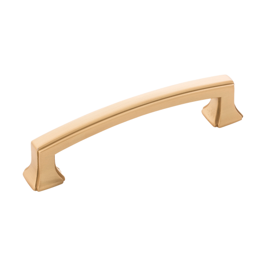 Facette Collection Knob 1-3/8 Inch Diameter Satin Brass Finish