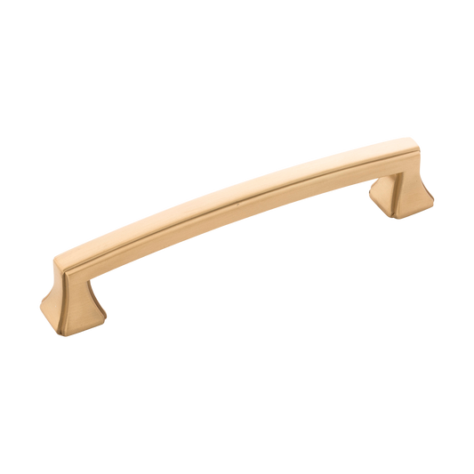 Facette Collection Knob 1-3/8 Inch Diameter Satin Brass Finish