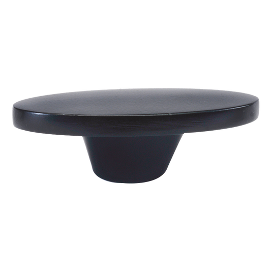 Facette Collection Knob 1-3/8 Inch Diameter Satin Brass Finish