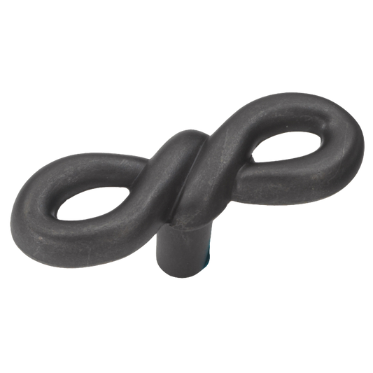 Facette Collection Knob 1-3/8 Inch Diameter Satin Brass Finish