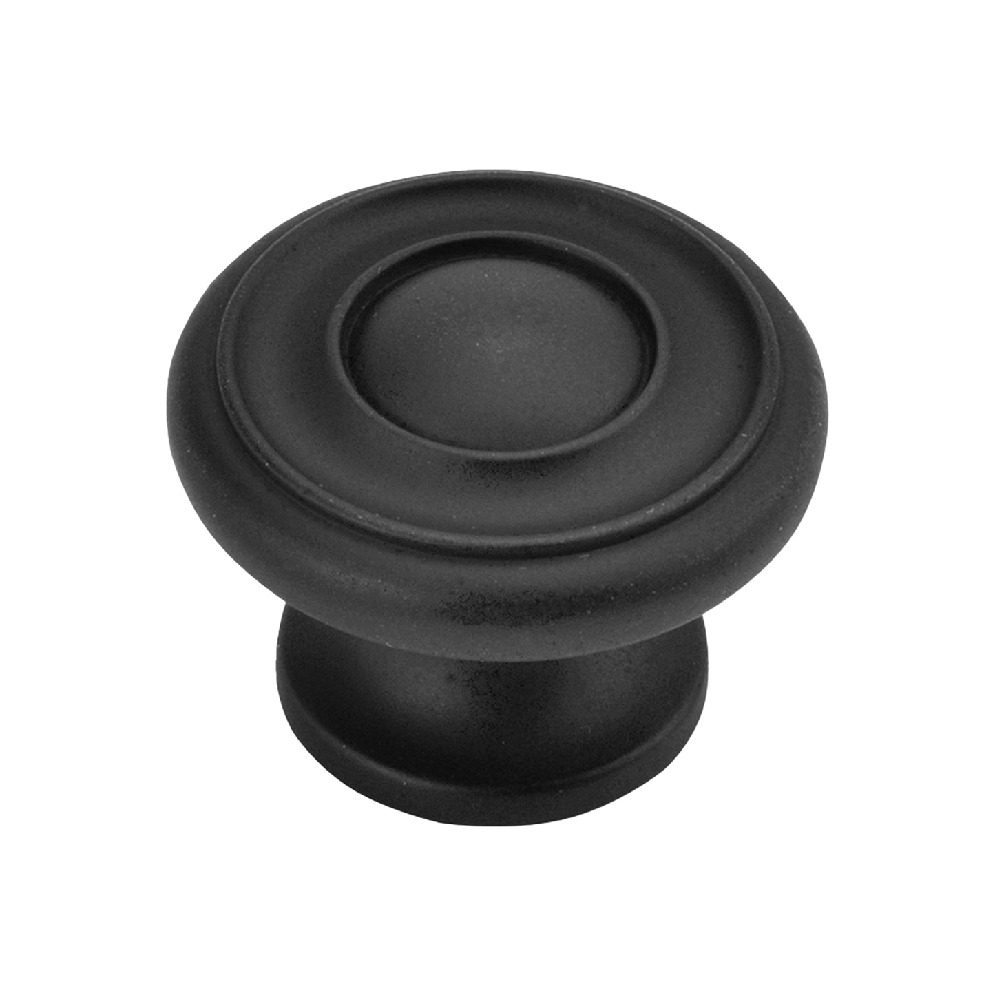 Facette Collection Knob 1-3/8 Inch Diameter Satin Brass Finish