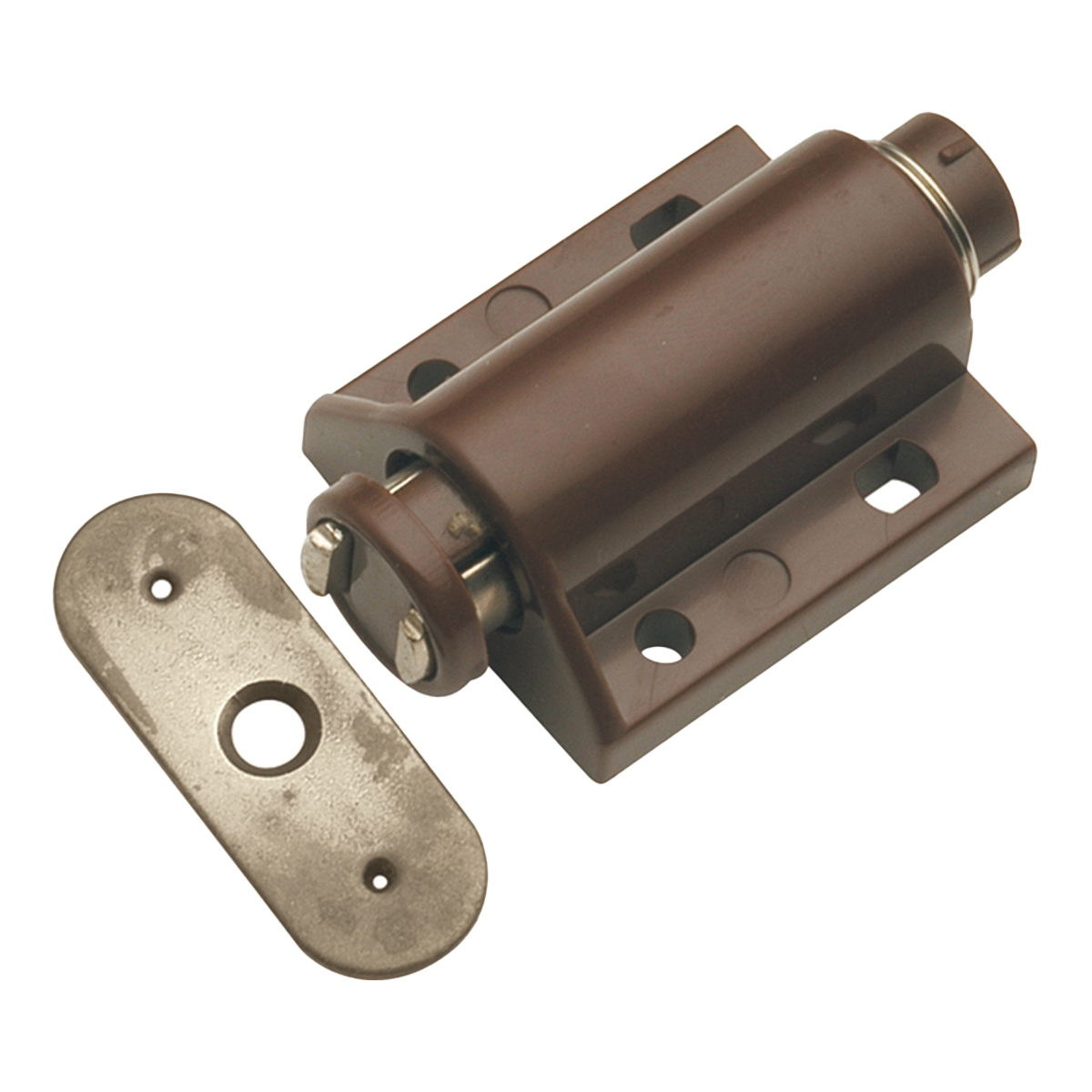 Facette Collection Knob 1-3/8 Inch Diameter Satin Brass Finish