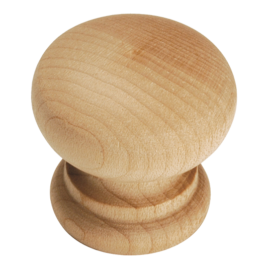Facette Collection Knob 1-3/8 Inch Diameter Satin Brass Finish