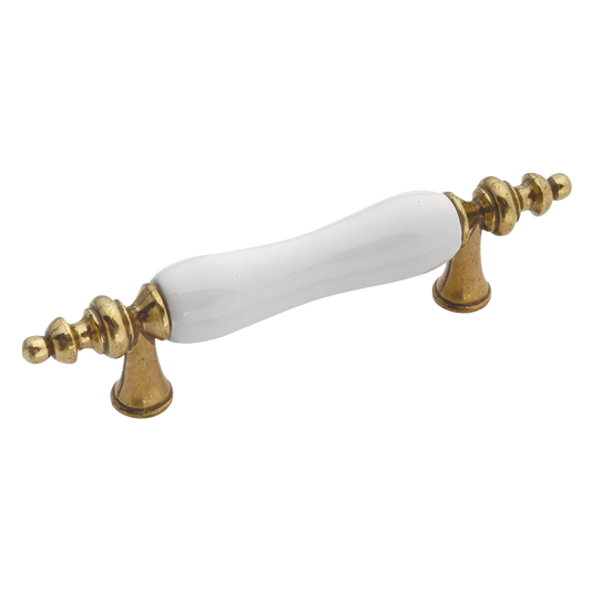 Facette Collection Knob 1-3/8 Inch Diameter Satin Brass Finish