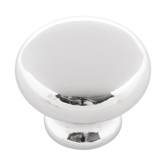 Facette Collection Knob 1-3/8 Inch Diameter Satin Brass Finish