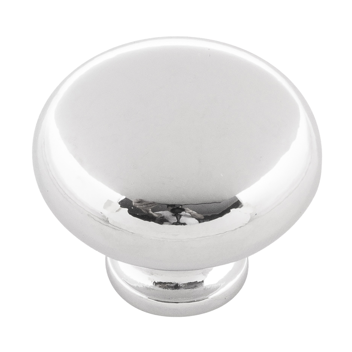 Facette Collection Knob 1-3/8 Inch Diameter Satin Brass Finish