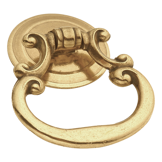 Facette Collection Knob 1-3/8 Inch Diameter Satin Brass Finish