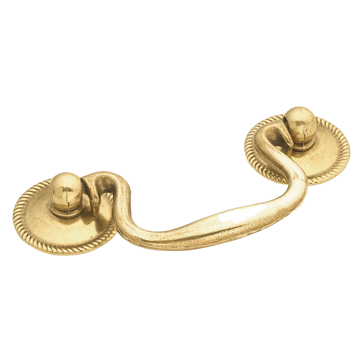 Facette Collection Knob 1-3/8 Inch Diameter Satin Brass Finish