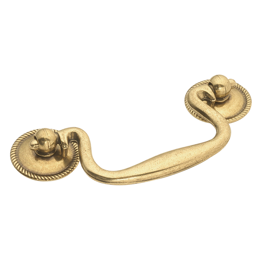 Facette Collection Knob 1-3/8 Inch Diameter Satin Brass Finish