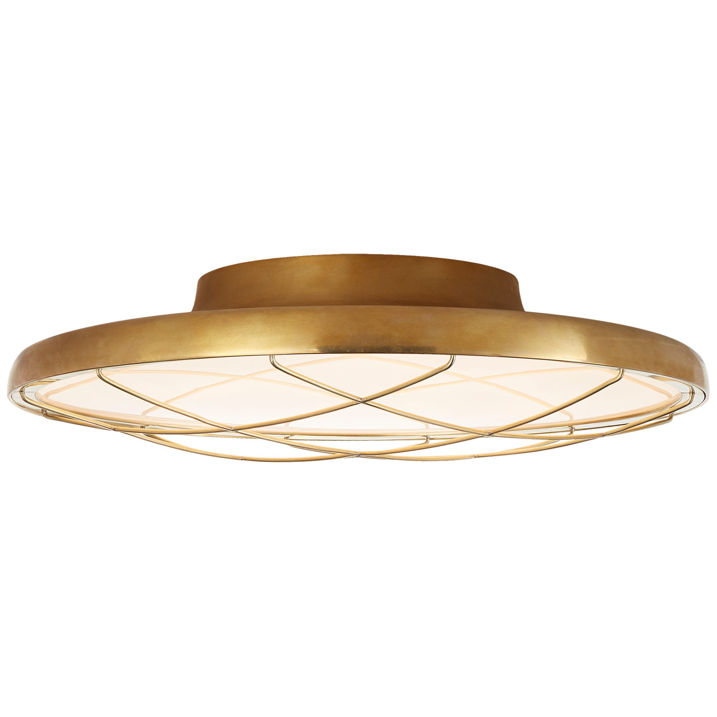 Dot 13" Caged Flush Mount