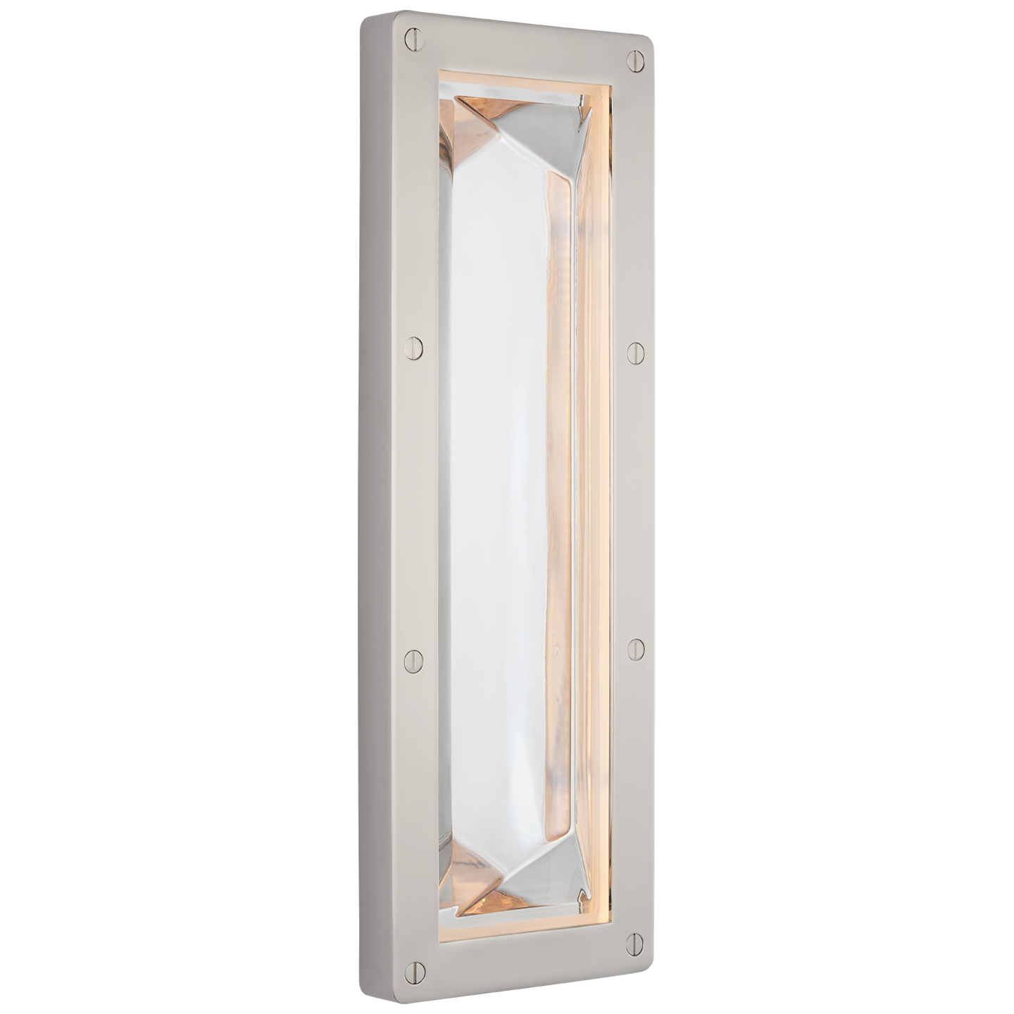 Rolland 16" Sconce in Polished Nickel and Clear Glass