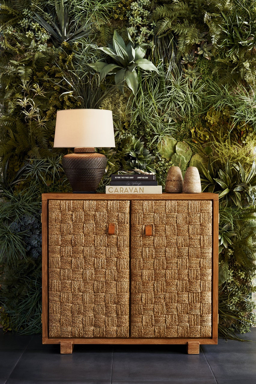 Isla Small Table Lamp in Crystal Bronze Ceramic with Linen Shade